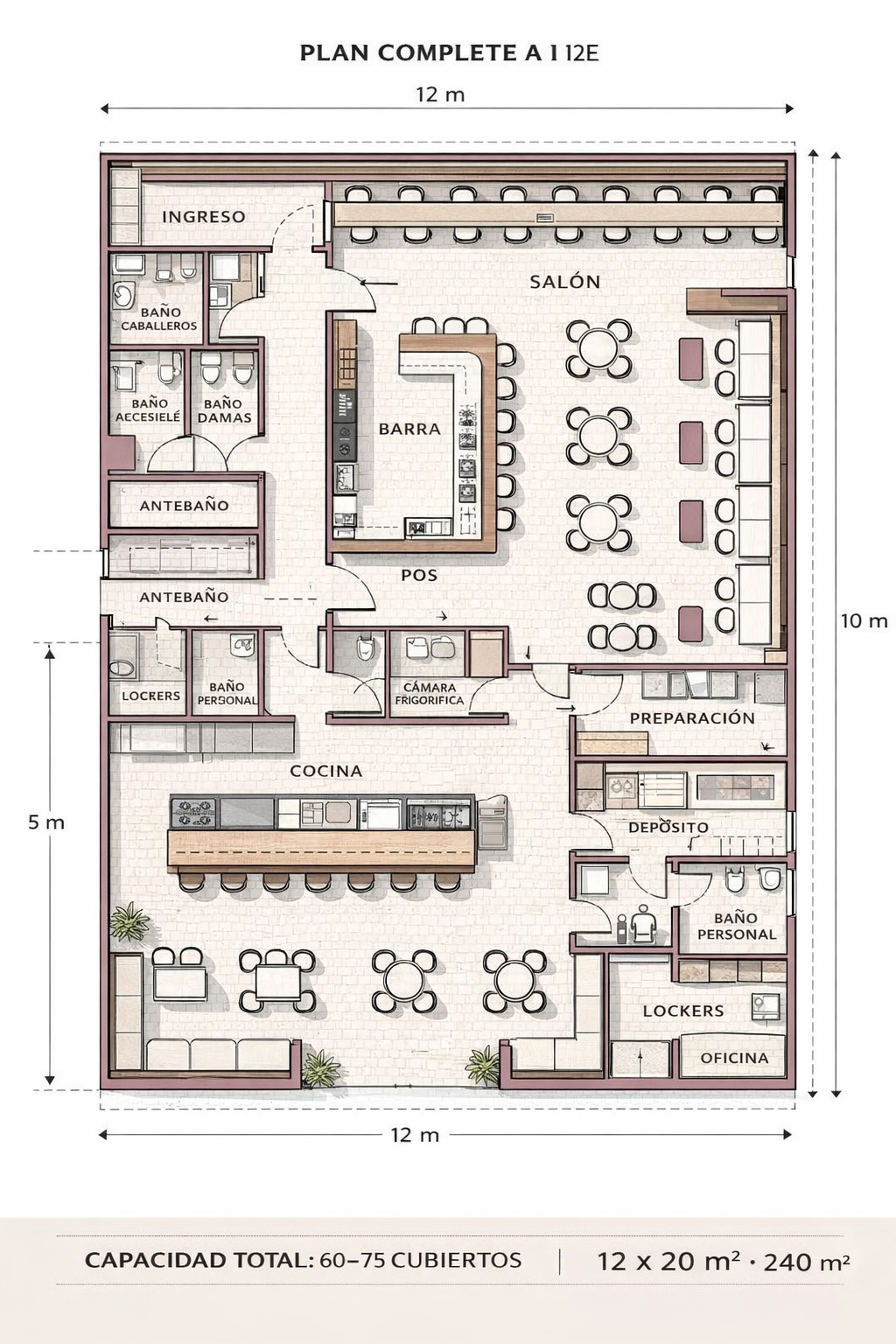 modern restaurant map, carte de JDR moderne (1024×1536 pixels) — battlemap pour Roll20 et Foundry VTT.