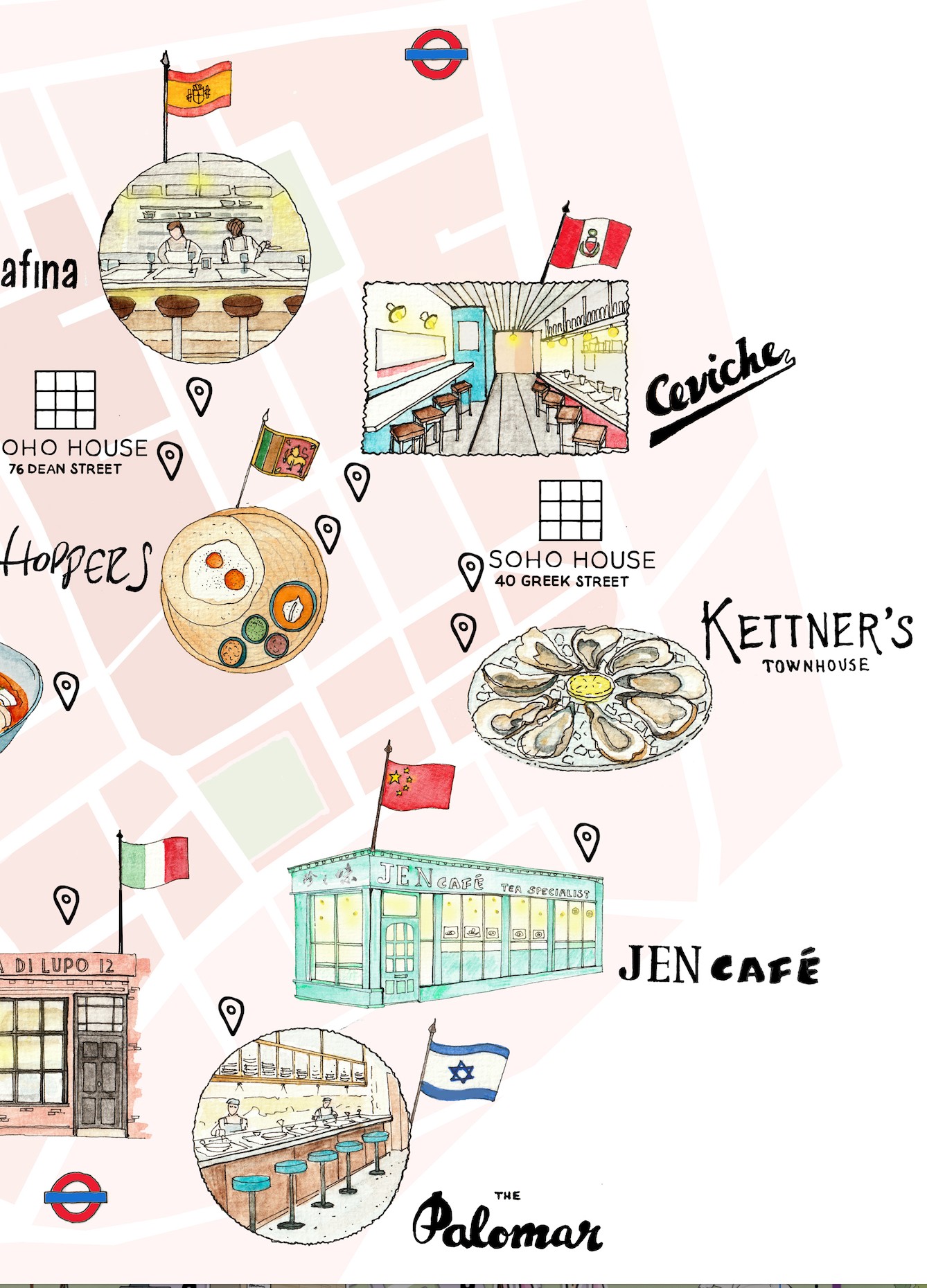 modern restaurant map, carte de JDR moderne (1338×1860 pixels) — battlemap pour Roll20 et Foundry VTT.
