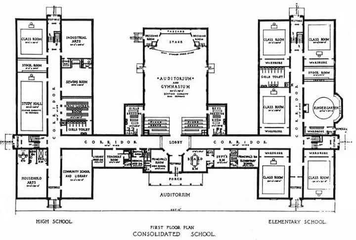 modern school map, carte de JDR moderne (720×486 pixels) — battlemap pour Roll20 et Foundry VTT.