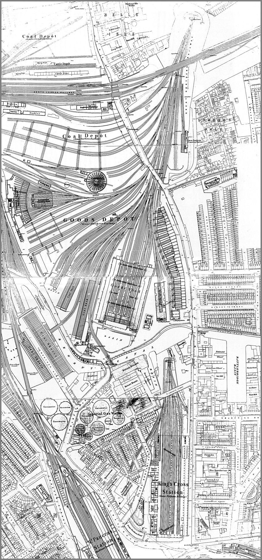 modern train station map, carte de JDR moderne (910×1945 pixels) — battlemap pour Roll20 et Foundry VTT.