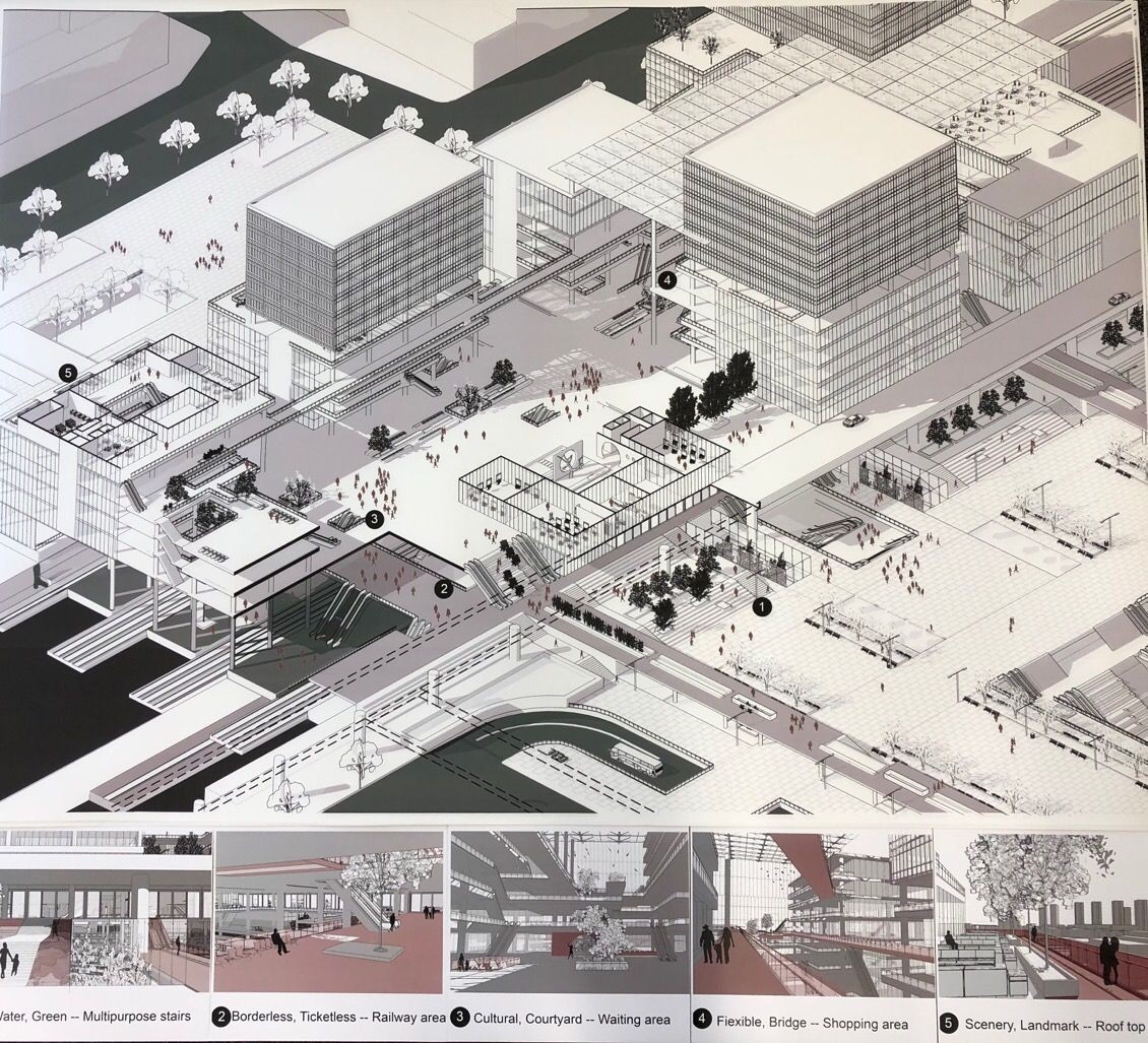 modern train station map, carte de JDR moderne (1130×1027 pixels) — battlemap pour Roll20 et Foundry VTT.