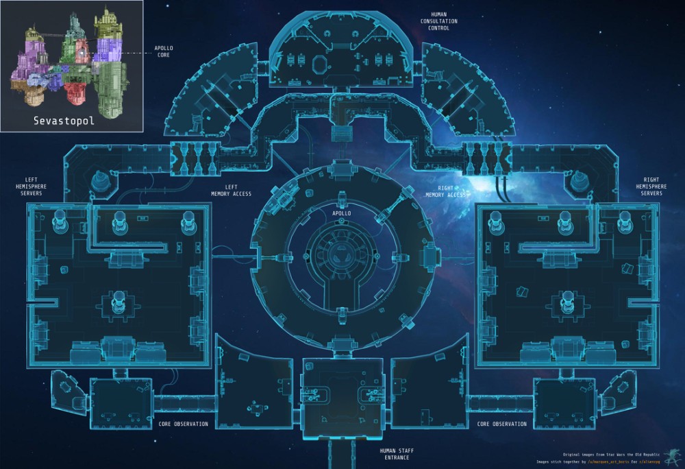 orbital station map, carte de JDR science-fiction (1000×684 pixels) — battlemap pour Roll20 et Foundry VTT.