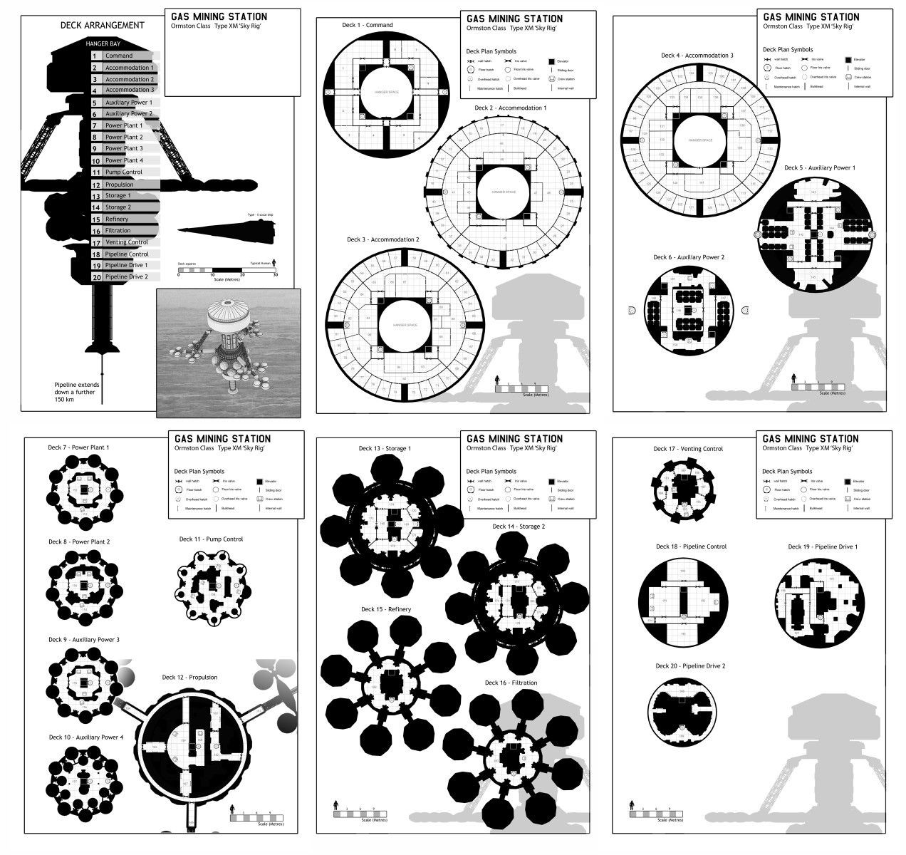 orbital station map, carte de JDR science-fiction (1272×1200 pixels) — battlemap pour Roll20 et Foundry VTT.