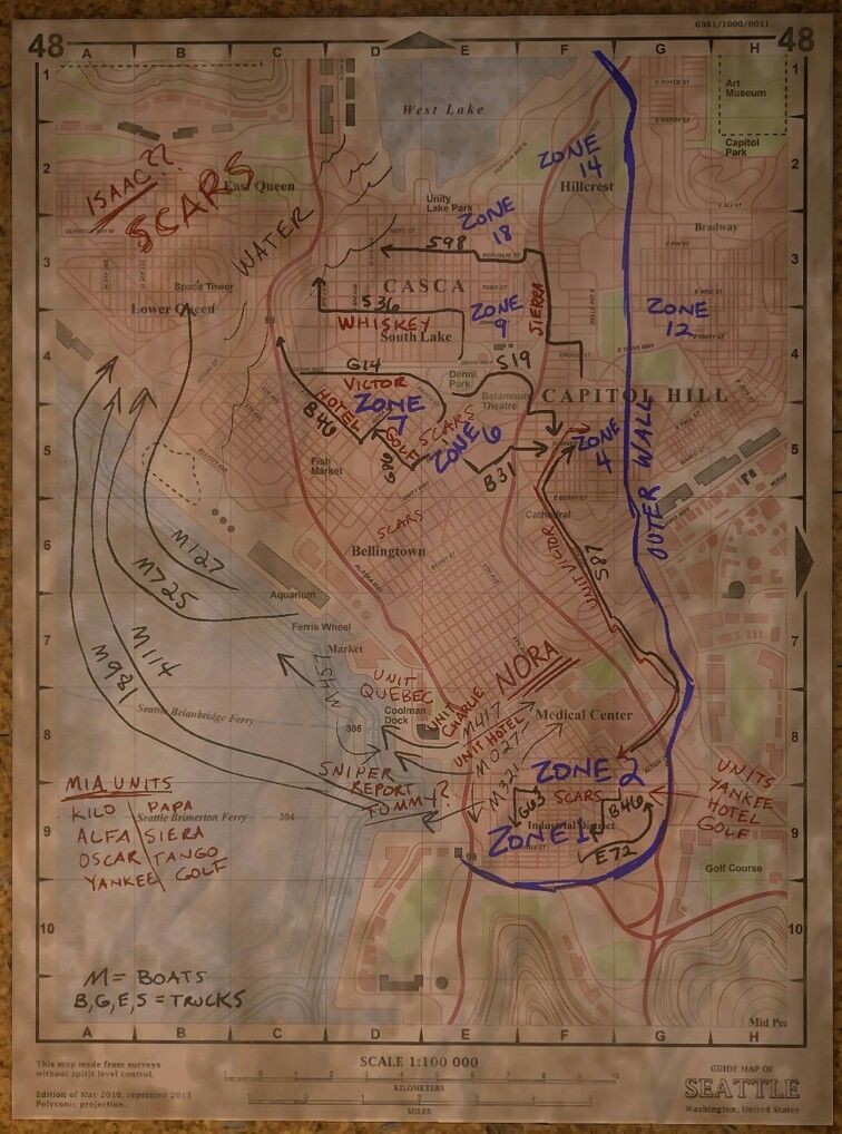 post apocalyptic city map, carte de JDR post-apocalyptique (756×1018 pixels) — battlemap pour Roll20 et Foundry VTT.