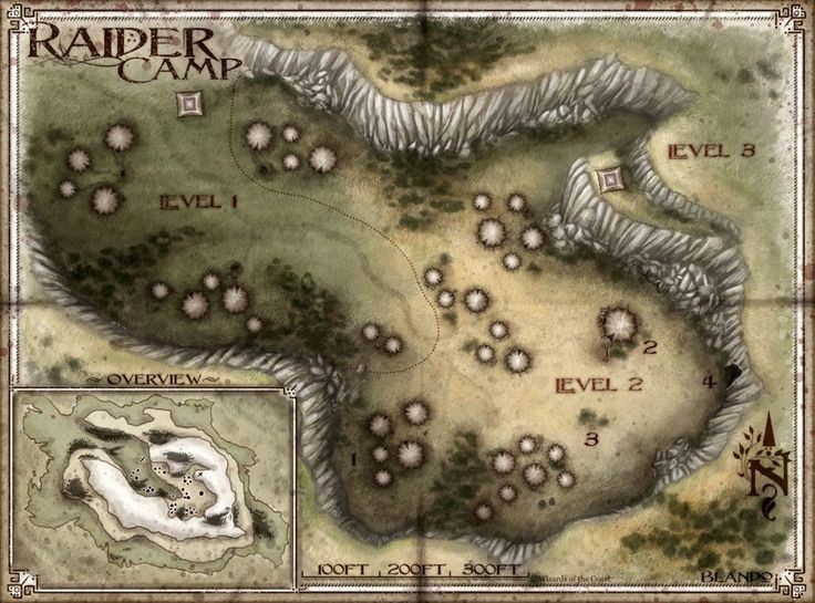 raider hideout map, carte de JDR post-apocalyptique (736×545 pixels) — battlemap pour Roll20 et Foundry VTT.