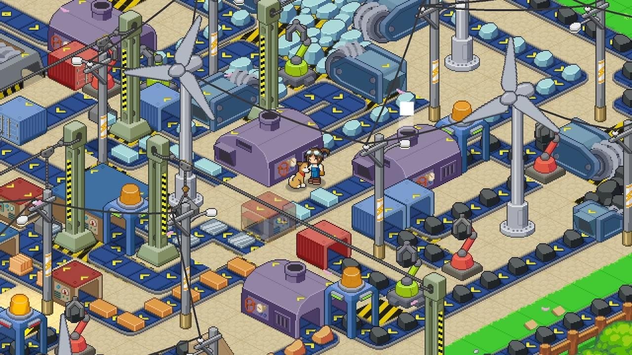 robot factory map, carte de JDR science-fiction (1280×720 pixels) — battlemap pour Roll20 et Foundry VTT.