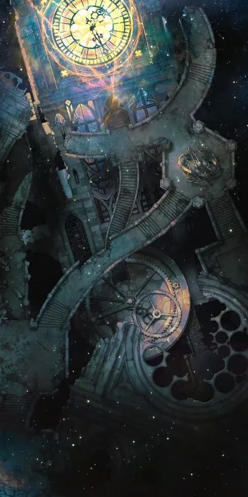 ruined skyscraper map, carte de JDR post-apocalyptique (490×980 pixels) — battlemap pour Roll20 et Foundry VTT.