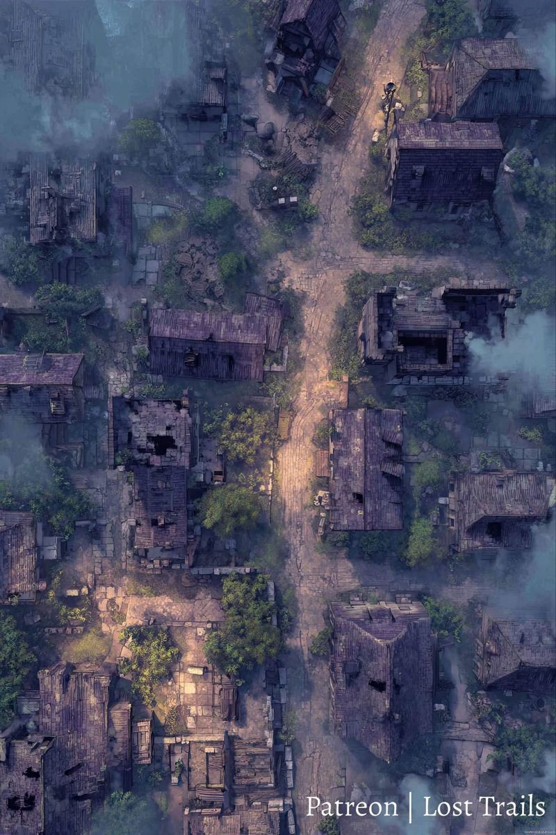 ruins map dnd, carte de JDR fantasy (800×1200 pixels) — battlemap pour Roll20 et Foundry VTT.