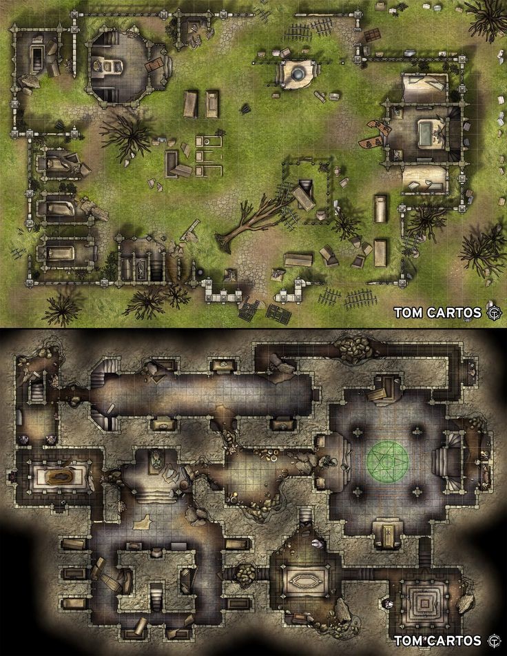 ruins map dnd, carte de JDR fantasy (736×952 pixels) — battlemap pour Roll20 et Foundry VTT.