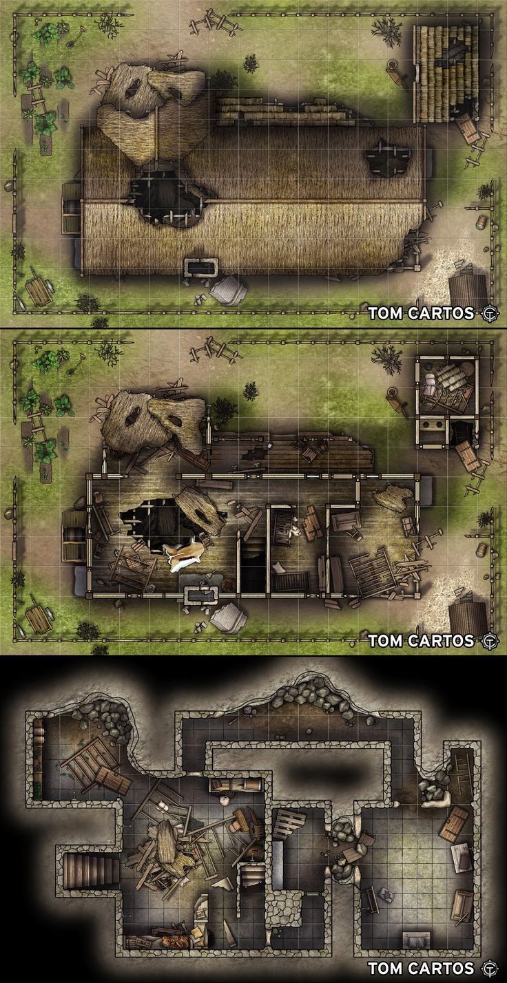 ruins map dnd, carte de JDR fantasy (736×1428 pixels) — battlemap pour Roll20 et Foundry VTT.