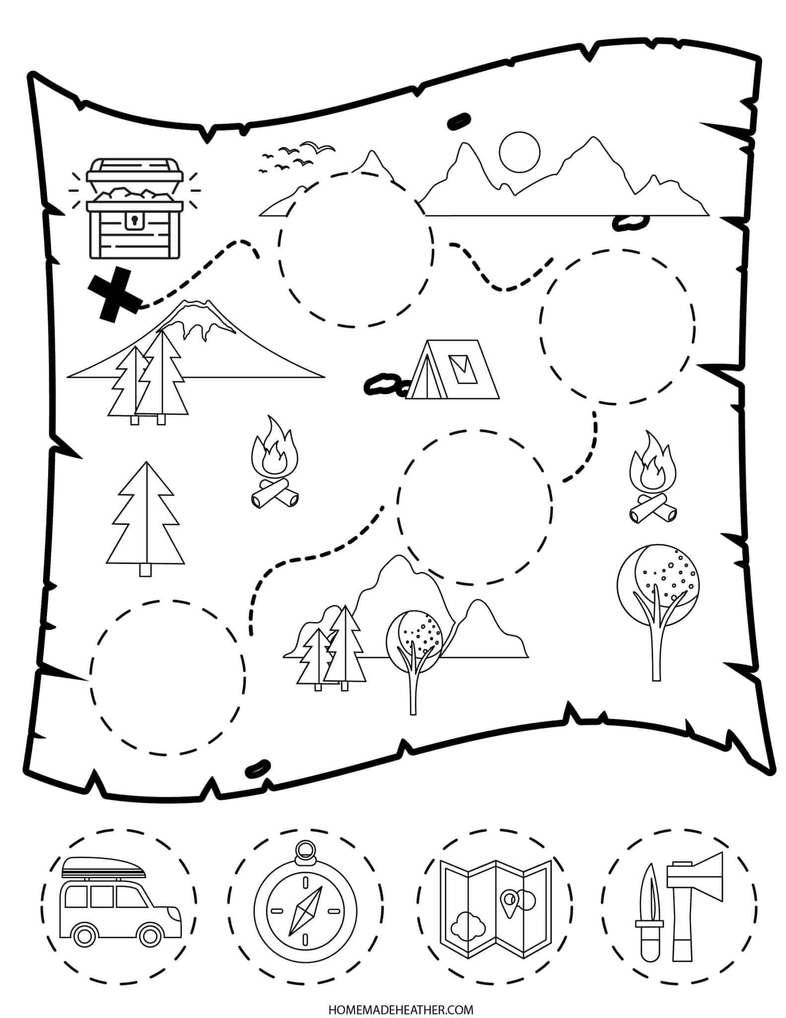 scavenger camp map, carte de JDR post-apocalyptique (1583×2048 pixels) — battlemap pour Roll20 et Foundry VTT.