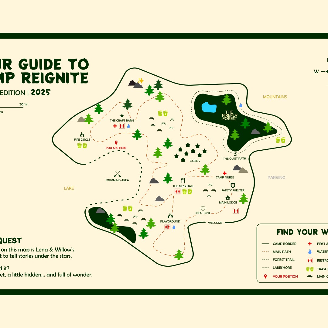 scavenger camp map, carte de JDR post-apocalyptique (1080×1080 pixels) — battlemap pour Roll20 et Foundry VTT.