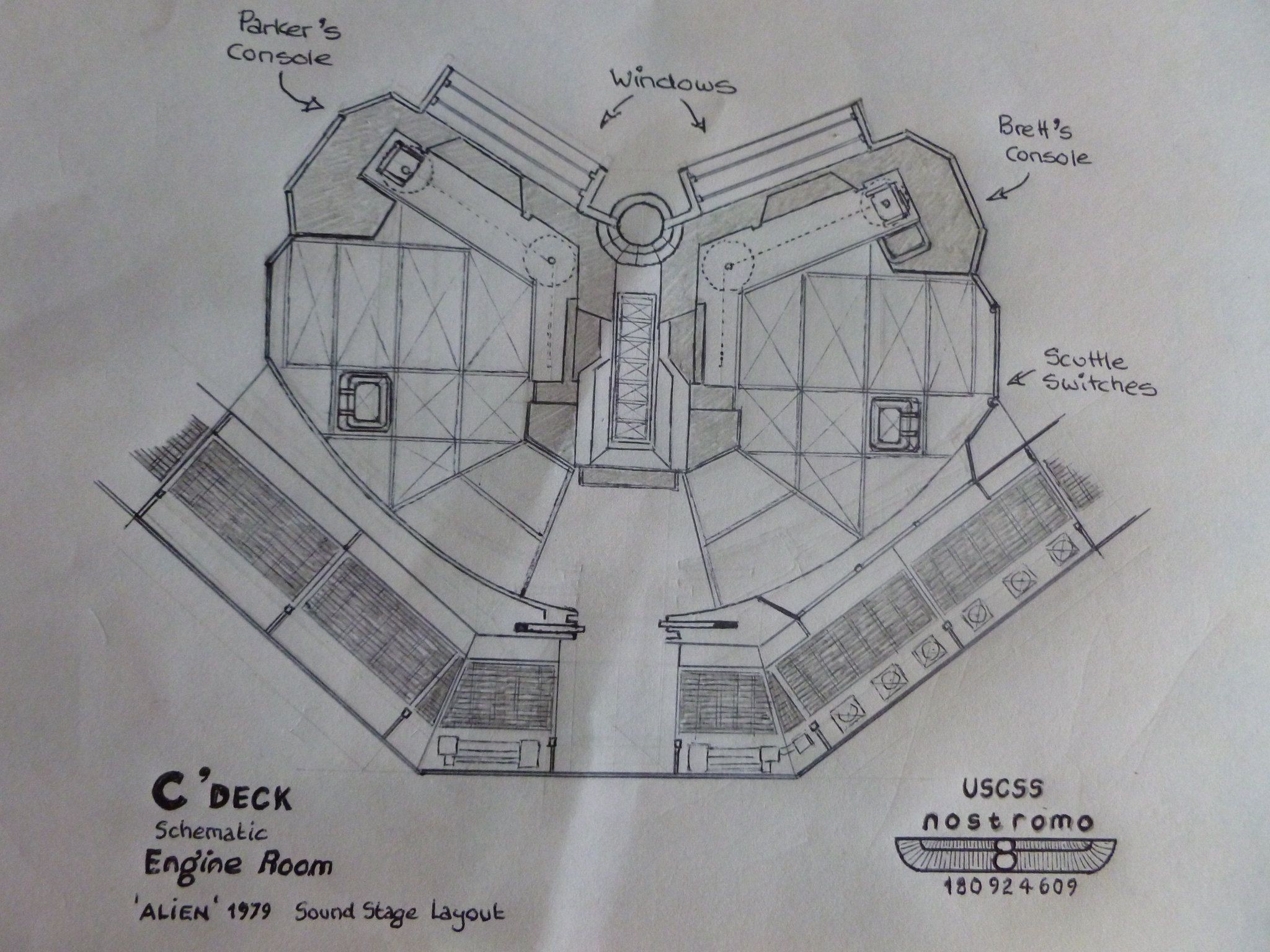 sci-fi engine room map, carte de JDR science-fiction (2048×1536 pixels) — battlemap pour Roll20 et Foundry VTT.