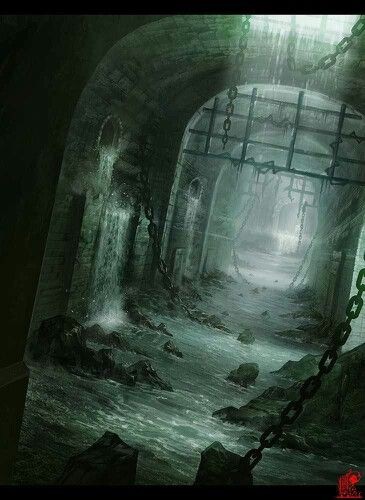 sewer map dnd, carte de JDR fantasy (365×500 pixels) — battlemap pour Roll20 et Foundry VTT.
