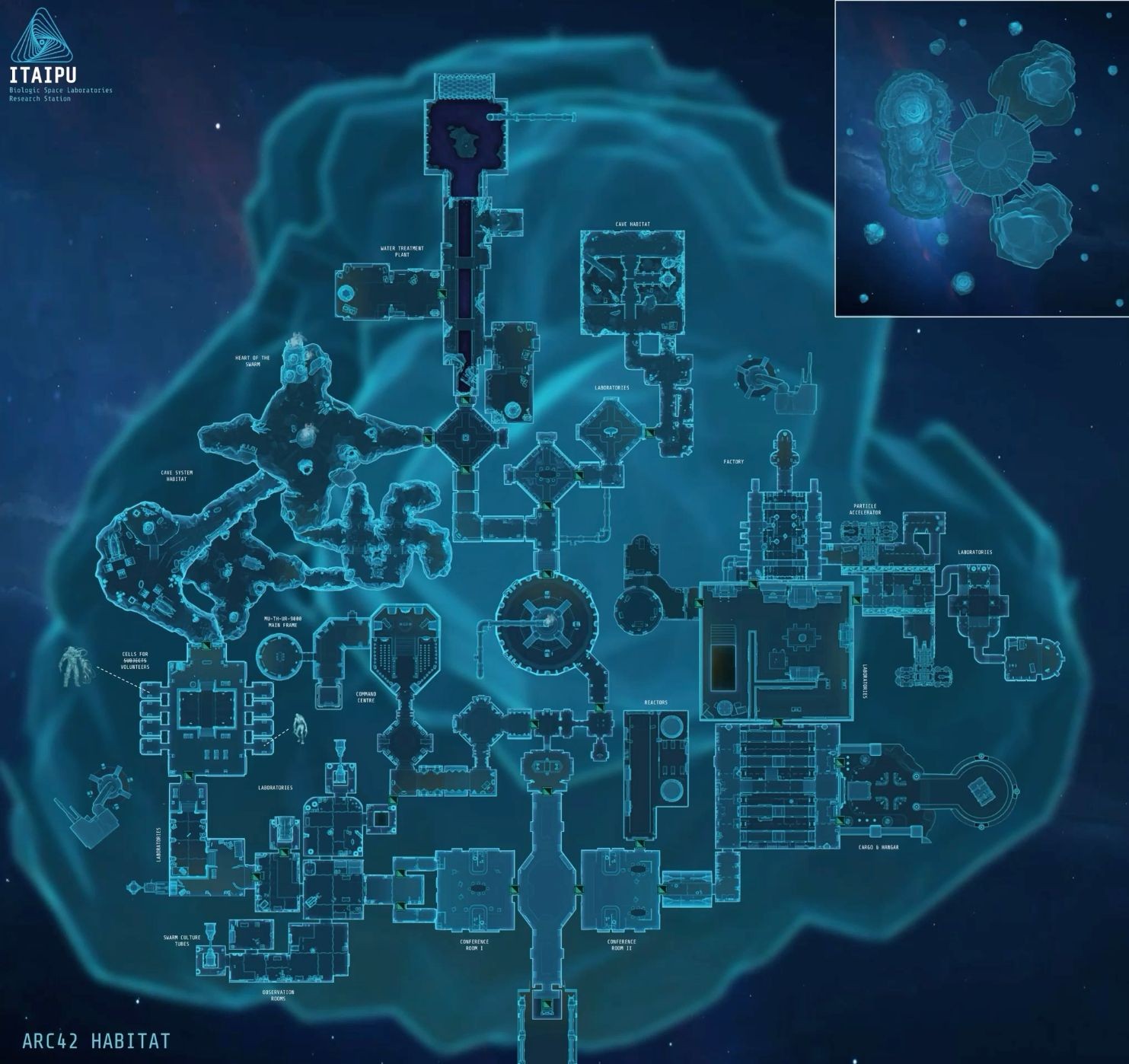 space marine base map, carte de JDR science-fiction (1483×1398 pixels) — battlemap pour Roll20 et Foundry VTT.