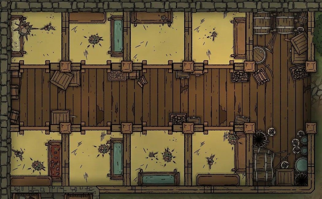 stable map dnd, carte de JDR fantasy (1049×648 pixels) — battlemap pour Roll20 et Foundry VTT.