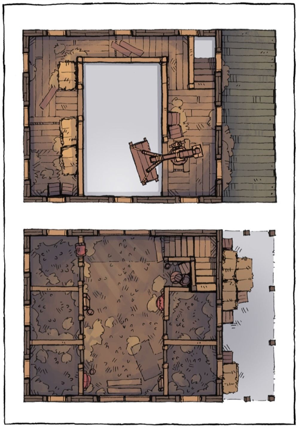 stable map dnd, carte de JDR fantasy (1000×1428 pixels) — battlemap pour Roll20 et Foundry VTT.