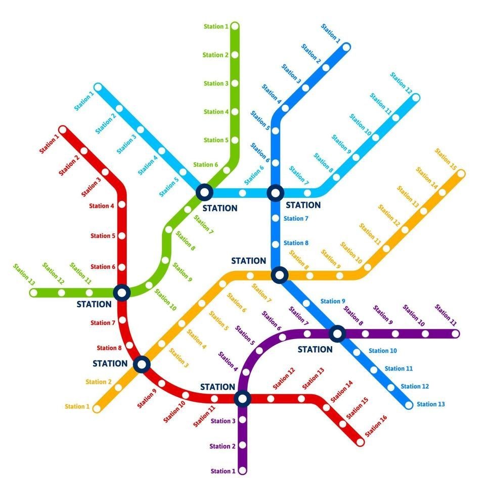 subway tunnel map, carte de JDR moderne (959×980 pixels) — battlemap pour Roll20 et Foundry VTT.