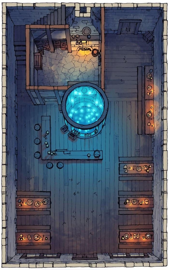 tavern map dnd, carte de JDR fantasy (700×1120 pixels) — battlemap pour Roll20 et Foundry VTT.