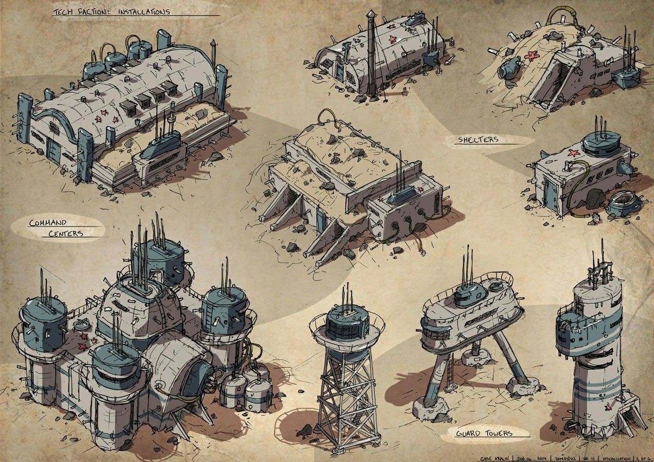 tech outpost map, carte de JDR science-fiction (1280×905 pixels) — battlemap pour Roll20 et Foundry VTT.