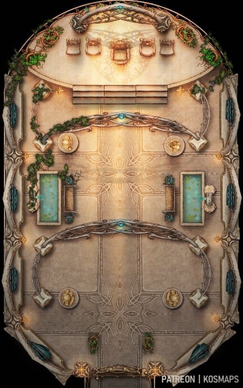 throne room map dnd, carte de JDR fantasy (500×798 pixels) — battlemap pour Roll20 et Foundry VTT.