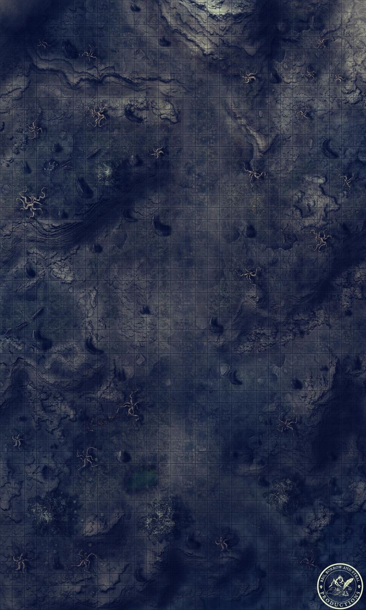 wasteland encounter map, carte de JDR post-apocalyptique (736×1226 pixels) — battlemap pour Roll20 et Foundry VTT.