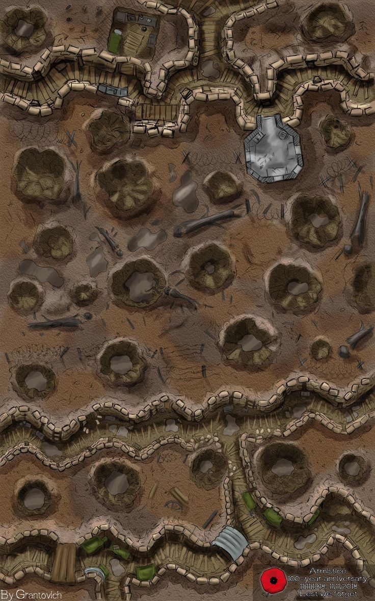 wasteland map, carte de JDR post-apocalyptique (736×1177 pixels) — battlemap pour Roll20 et Foundry VTT.