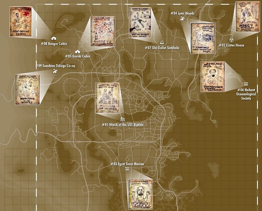 wasteland settlement map, carte de JDR post-apocalyptique (900×725 pixels) — battlemap pour Roll20 et Foundry VTT.